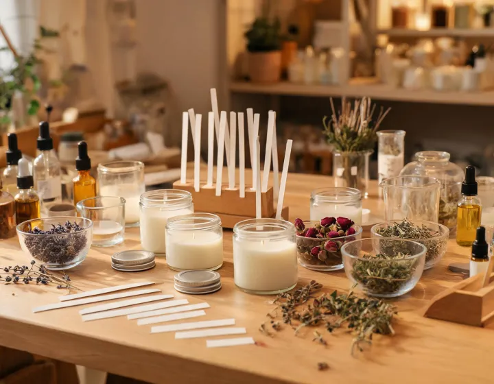Candle blending bench