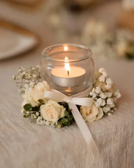 Wedding candle favor